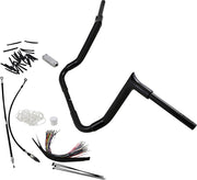 FAT Baggers INC. 1-1/2" EZ Install Pointed Top Handlebar Kit - Black, Gloss - 809114-B