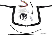 FAT Baggers INC. 1-1/2" EZ Install Pointed Top Handlebar Kit - Black, Gloss - 809114-B