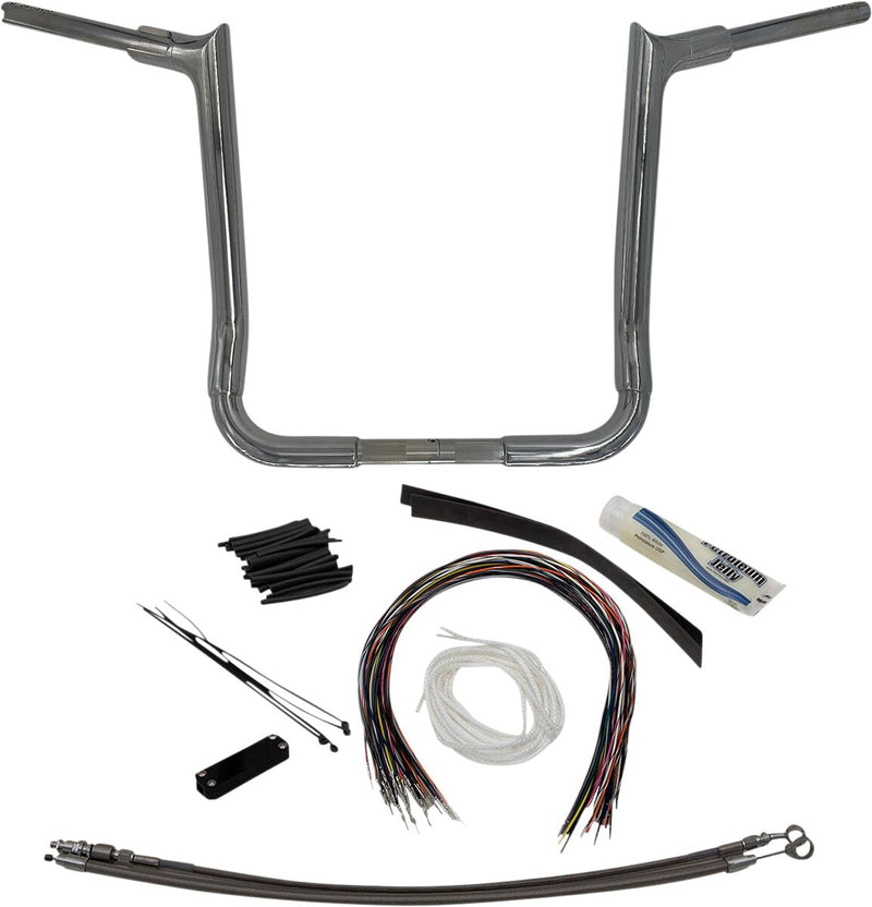 FAT Baggers INC. 1-1/2" EZ Install Pointed Top Handlebar Kit - Chrome - 809116