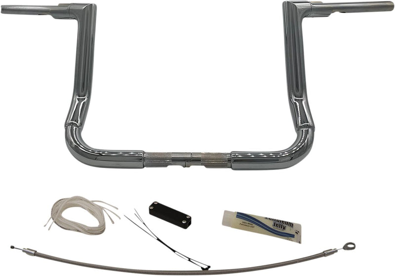 FAT Baggers INC. 1-1/2" EZ Install Flat Top Handlebar Kit - Chrome