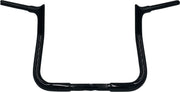 FAT Baggers INC. 1-1/4" EZ Install Pointed Top Handlebar - Black, Gloss - 905011-B