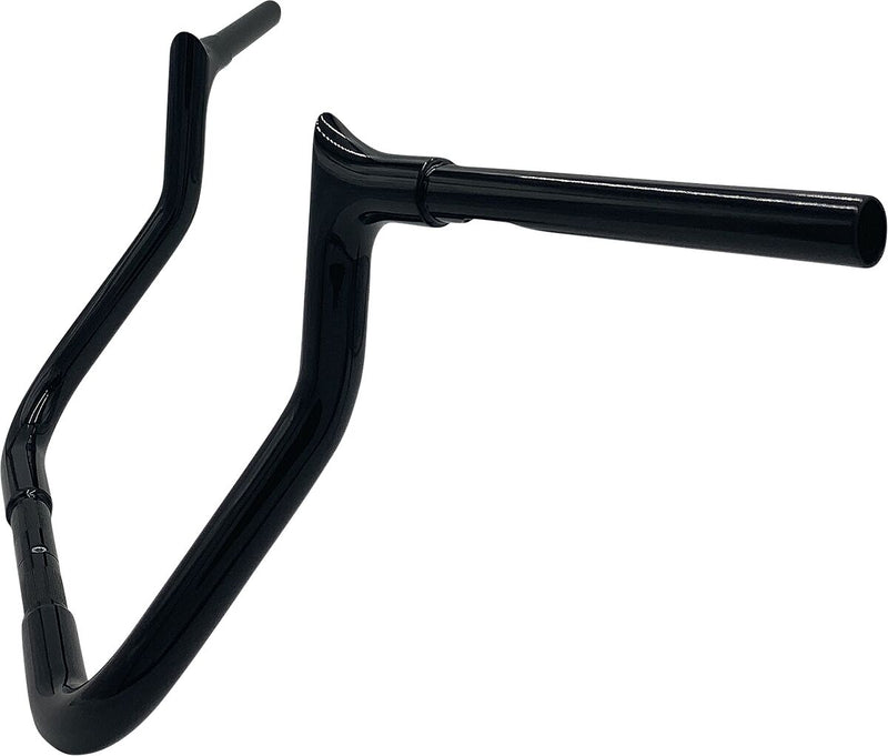 FAT Baggers INC. 1-1/4" EZ Install Pointed Top Handlebar - Black, Gloss - 905011-B
