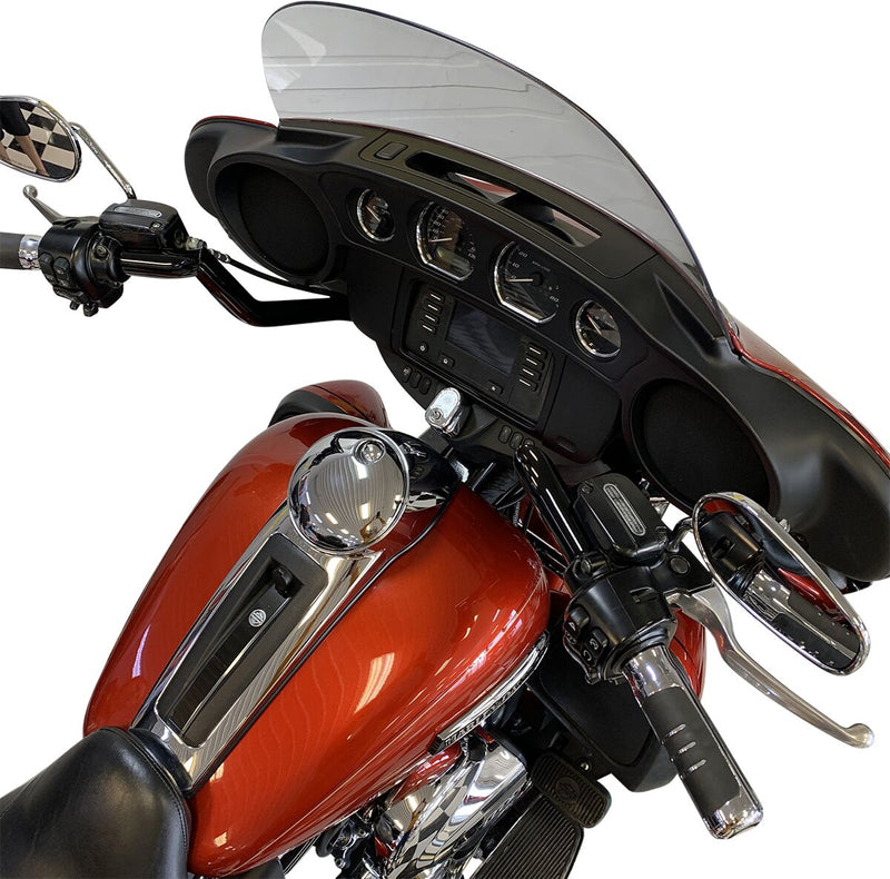 FAT Baggers INC. 1-1/4" EZ Install Pointed Top Handlebar - Black, Gloss - 905011-B