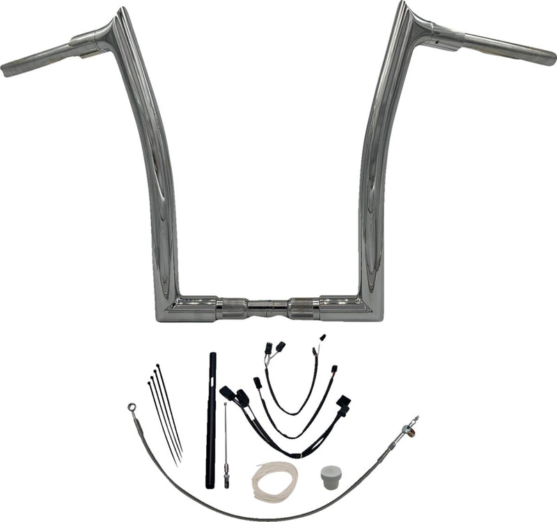 FAT Baggers INC. 1-1/2" EZ Install Pointed Top Handlebar Kit - Chrome - 819616