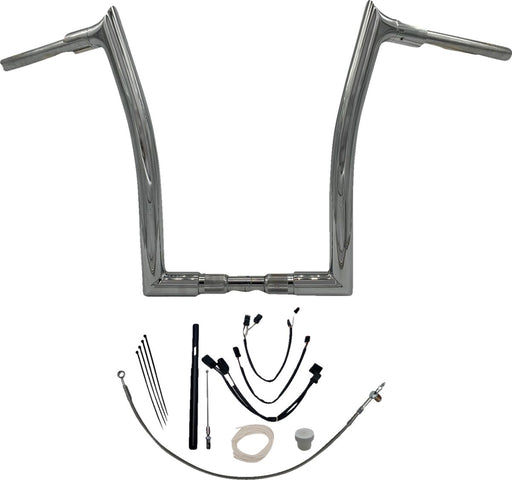 FAT Baggers INC. 1-1/2" EZ Install Pointed Top Handlebar Kit - Chrome - 819616