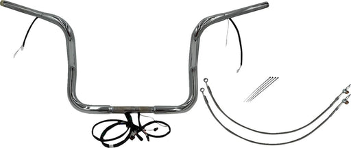 FAT Baggers INC. EZ Install Wired 1-1/4" Round Top Handlebar Kit - Chrome - 901512