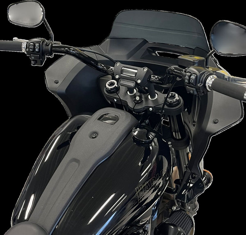 FAT Baggers INC. 1-1/4" EZ Install Round Top Handlebar - Black - 903008-B