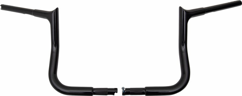 FAT Baggers INC. 1-1/4" EZ Install Pointed Top Handlebar - Black, Gloss - 945010-B