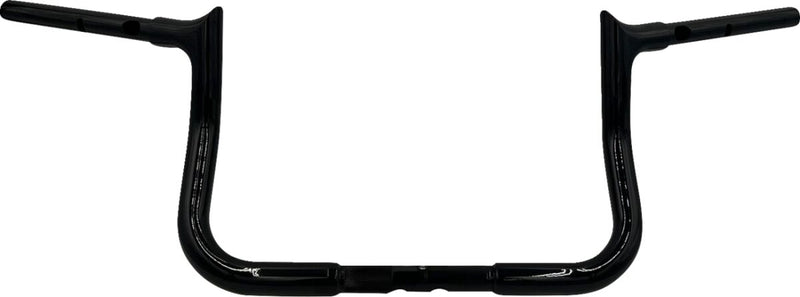 FAT Baggers INC. 1-1/4" EZ Install Pointed Top Handlebar - Black, Gloss - 945010-B