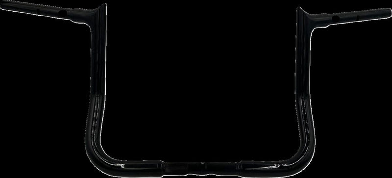FAT Baggers INC. 1-1/4" EZ Install Pointed Top Handlebar - Black, Gloss - 945012-B