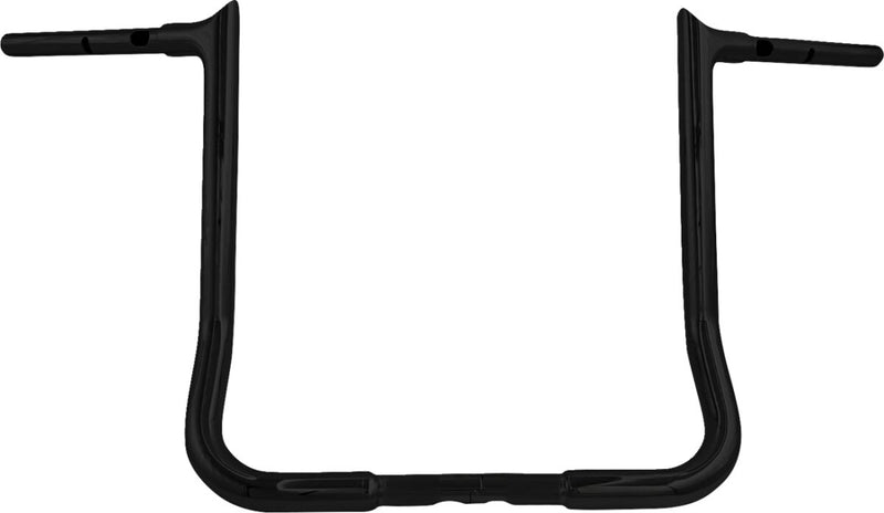 FAT Baggers INC. 1-1/4" EZ Install Pointed Top Handlebar - Black, Gloss - 945016-B