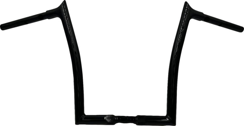 FAT Baggers INC. 1-1/4" EZ Install Pointed Top Handlebar - Black, Gloss - 948014-B