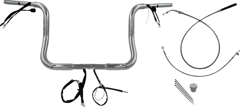 FAT Baggers INC. 1-1/4" EZ Install Round Top Handlebar - Chrome - 939012