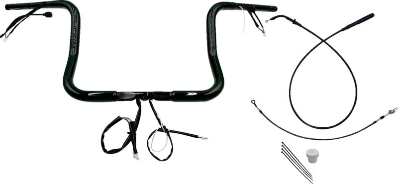 FAT Baggers INC. 1-1/4" EZ Install Round Top Handlebar - Black - 939012-B