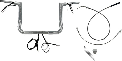 FAT Baggers INC. 1-1/2" EZ Install Flat Top Handlebar - Chrome - 649012