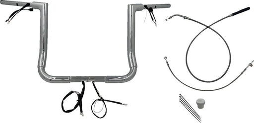 FAT Baggers INC. 1-1/2" EZ Install Flat Top Handlebar - Chrome - 649014