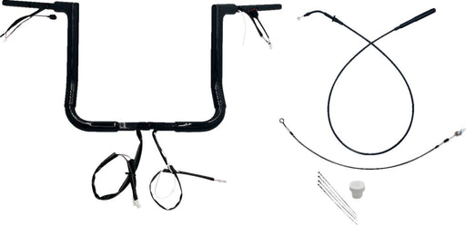 FAT Baggers INC. 1-1/2" EZ Install Flat Top Handlebar - Black - 649014-B