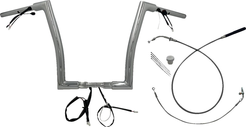 FAT Baggers INC. 1-1/2" EZ Install Flat Top Handlebar - Chrome - 649914