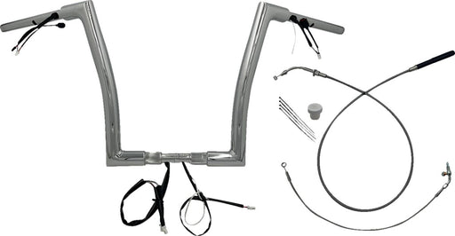 FAT Baggers INC. 1-1/2" EZ Install Flat Top Handlebar - Chrome - 649914