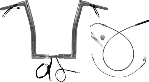 FAT Baggers INC. 1-1/2" EZ Install Flat Top Handlebar - Chrome - 649916