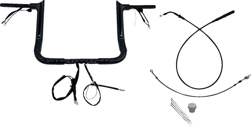 FAT Baggers INC. 1-1/2" EZ Install Pointed Top Handlebar - Black - 849012-B