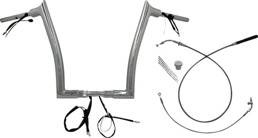 FAT Baggers INC. 1-1/2" EZ Install Pointed Top Handlebar - Chrome - 849914