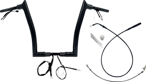 FAT Baggers INC. 1-1/2" EZ Install Pointed Top Handlebar - Black - 849914-B