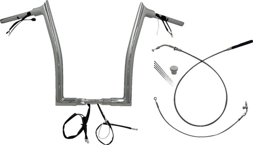 FAT Baggers INC. 1-1/2" EZ Install Pointed Top Handlebar - Chrome - 849916