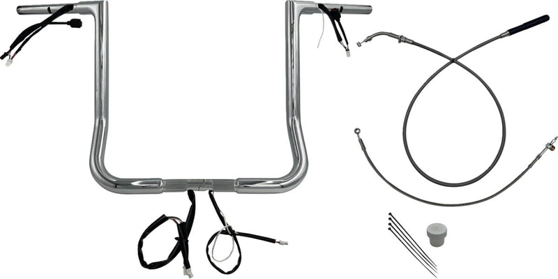 FAT Baggers INC. EZ Install Wired Handlebar Kit - Chrome - 749016