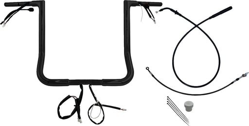 FAT Baggers INC. EZ Install Wired Handlebar Kit - Black, Powder-Coated - 749016-B
