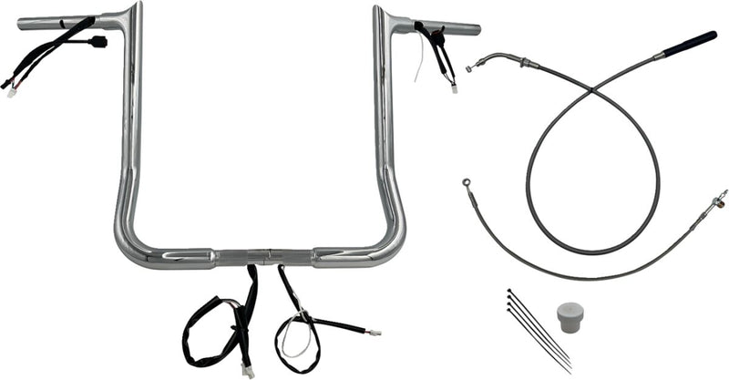 FAT Baggers INC. EZ Install Wired Handlebar Kit - Chrome - 949016