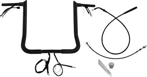 FAT Baggers INC. EZ Install Wired Handlebar Kit - Black, Powder-Coated - 949016-B