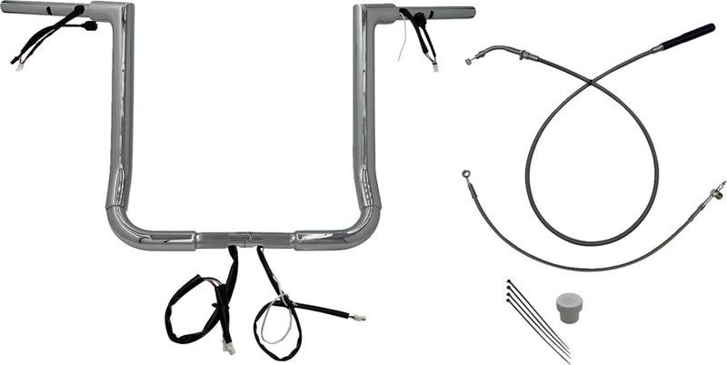 FAT Baggers INC. EZ Install Wired Handlebar Kit - Chrome - 649016