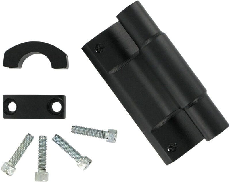 Powermadd Powerriser 475 Pivoting Handlebar Risers - Black, Flat - 45431