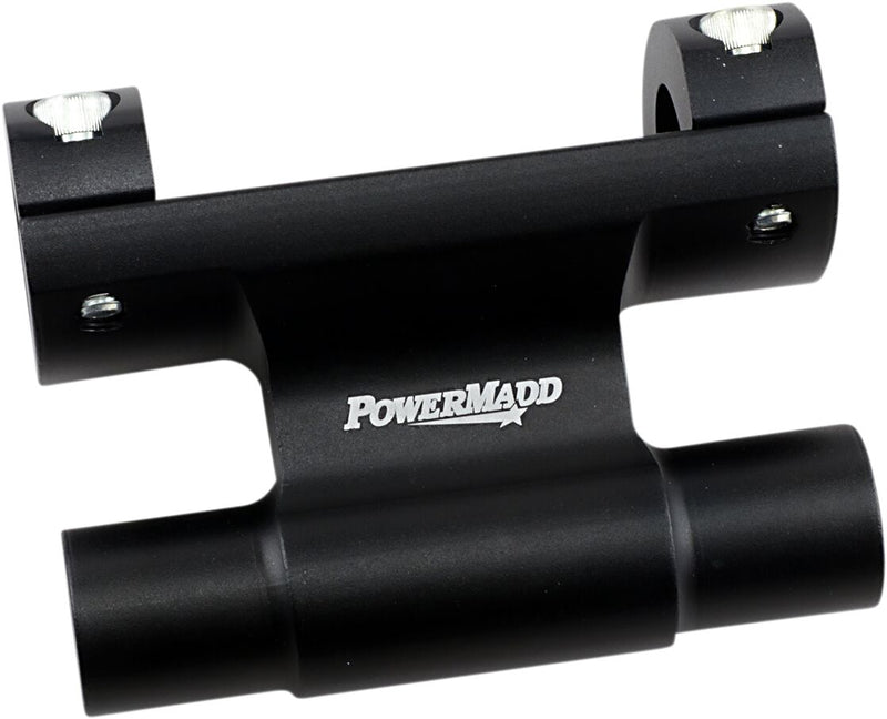 Powermadd Powerriser 475 Pivoting Handlebar Risers - Black, Flat - 45440