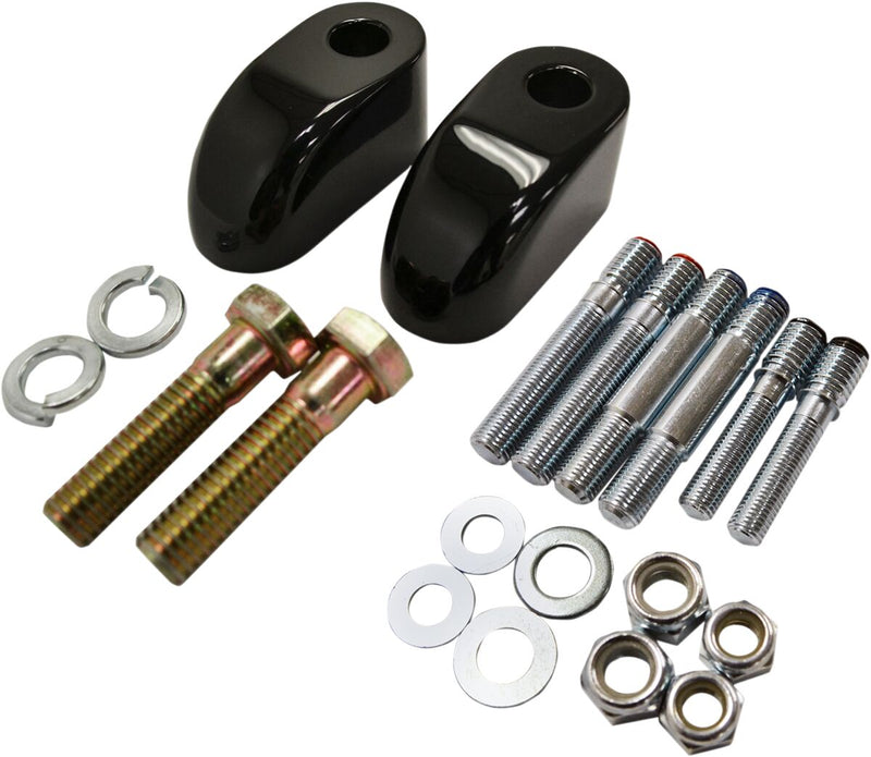 Baron Handlebar Riser Adapter/Extensions - Black, Gloss, Powder-Coated