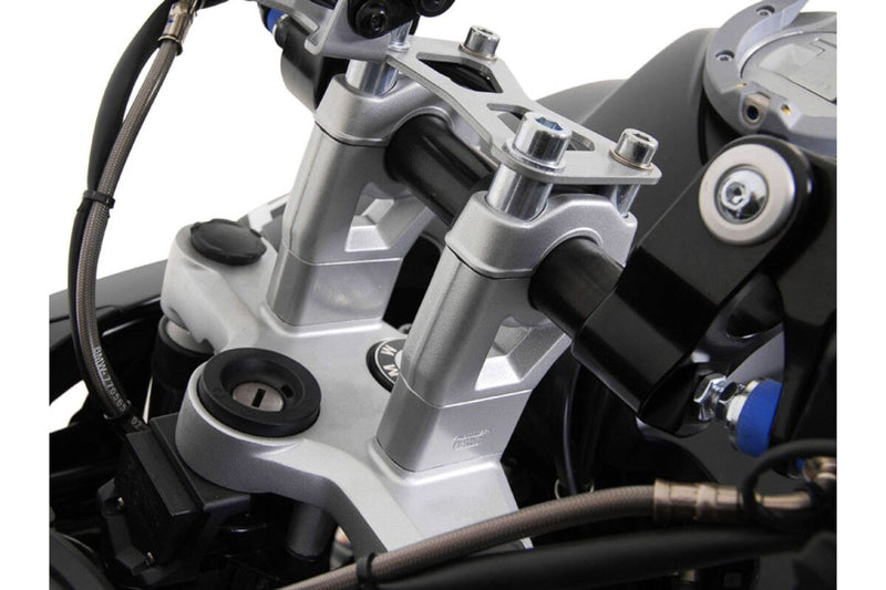 SW-Motech 30mm Bar Riser - Powder-Coated,  Silver - Handlebar