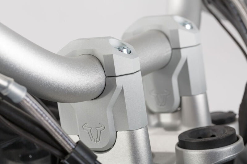 SW-Motech 40mm Bar Riser - Anodised,  Silver