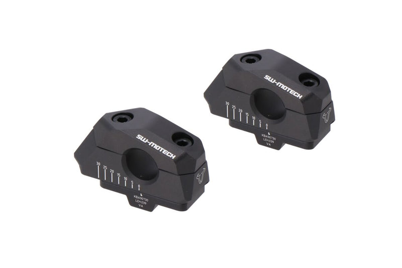SW-Motech Bar back variable for Ø22 handlebars - Anodised,  Black - Barback