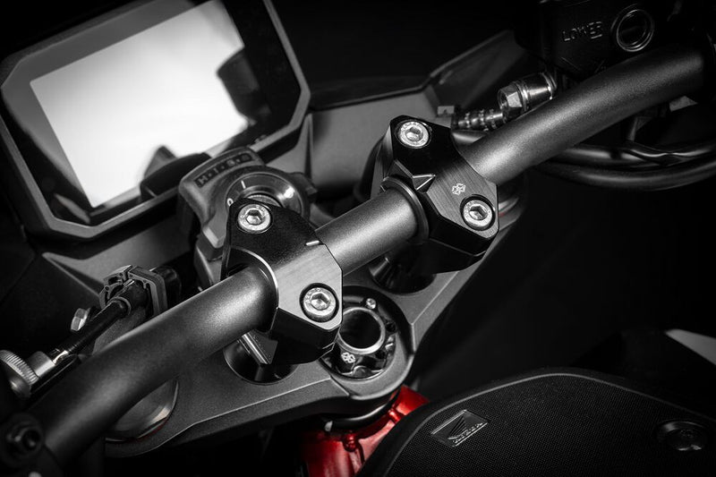 Gilles Tooling 2D.GT Handlebar Risers - Black - 2DGT-11-27-B