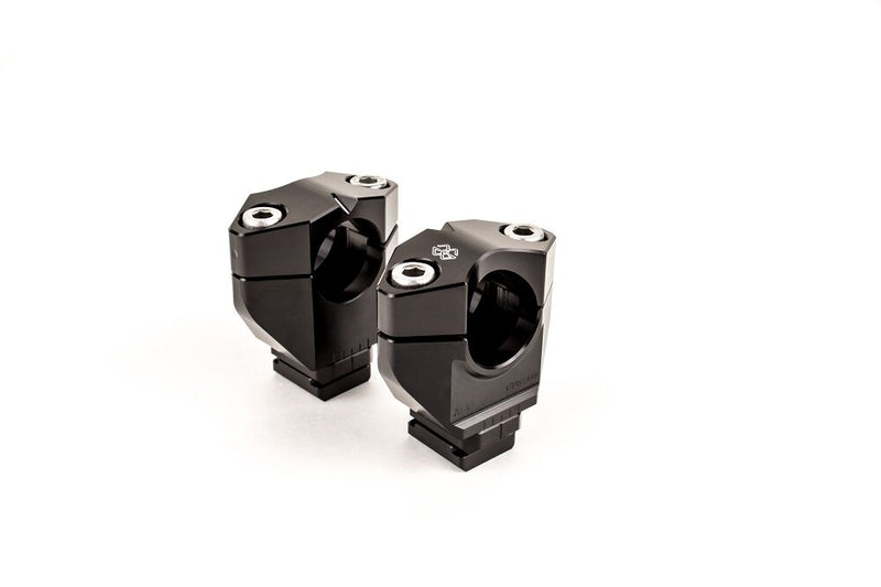 Gilles Tooling 2D.GT Handlebar Risers - Black - 2DGT-09-24-B