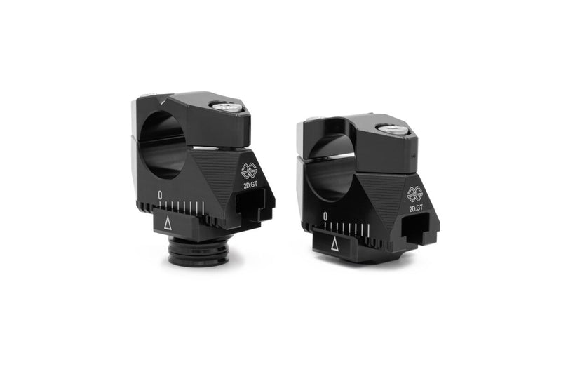 Gilles Tooling 2D.GT Handlebar Risers - Black - 2DGT-17-B