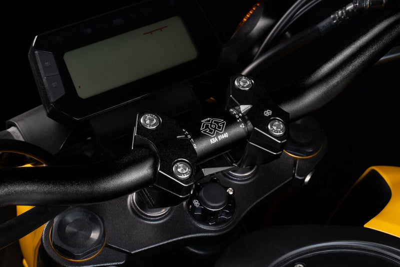 Gilles Tooling 2D.GT Handlebar Risers - Black - 2DGT-17-B