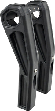 Kodlin USA Ascent Pro Risers - Anodised, Black, Drilled, Pullback