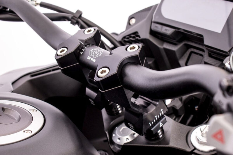 Gilles Tooling 2D.GT Handlebar Risers - Black - 2DGT-04-21-B