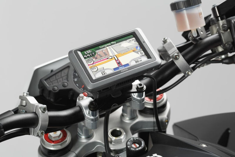 SW-Motech Handlebar GPS Mount - Black - GPS.07.646.10600/B