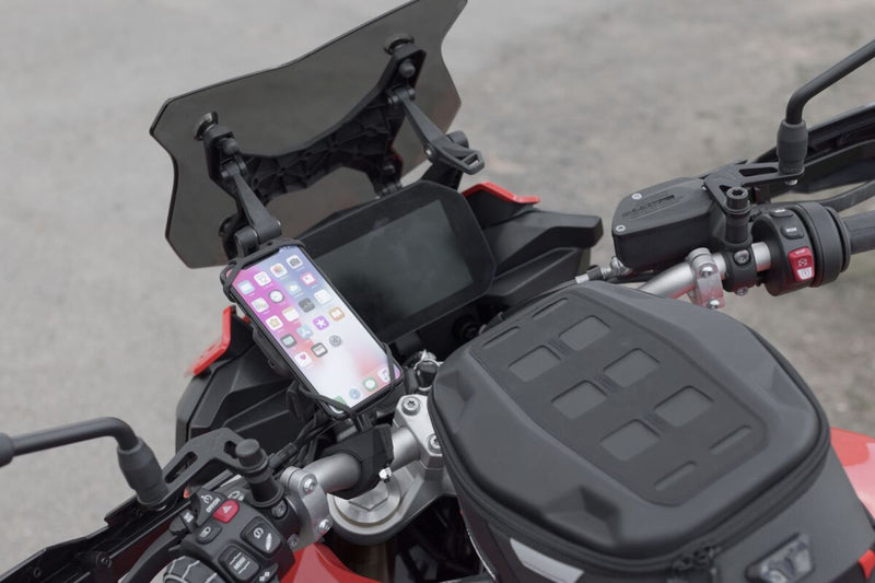 SW-Motech Universal GPS mount kit with T-Lock Smartphone - Black