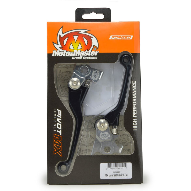 Moto-Master Pivot Lever Set - Black - Brake/Clutch