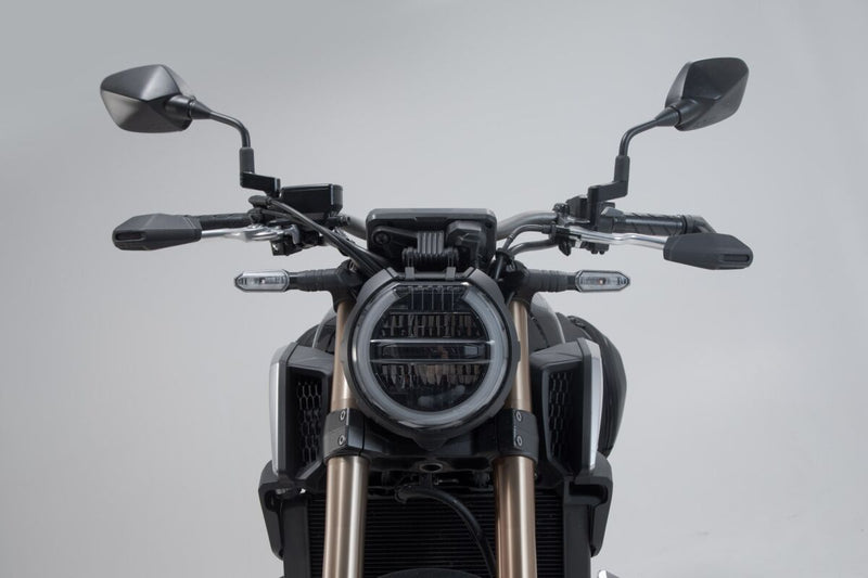 SW-Motech Lever Guards with Wind Protection - Anodised,  Black - LVG.01.529.11000/B