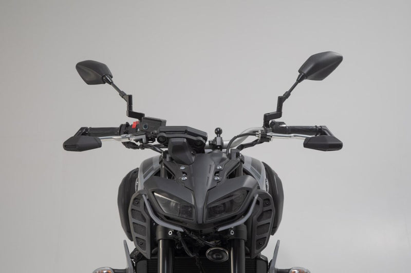 SW-Motech Lever Guards with Wind Protection - Anodised,  Black - LVG.06.861.11000/B